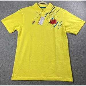 SPIUTO young Men Sport Polo 2xl US M Yellow NWT